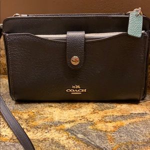 Coach Two-Tone Blue Pop Up Messenger Crossbody